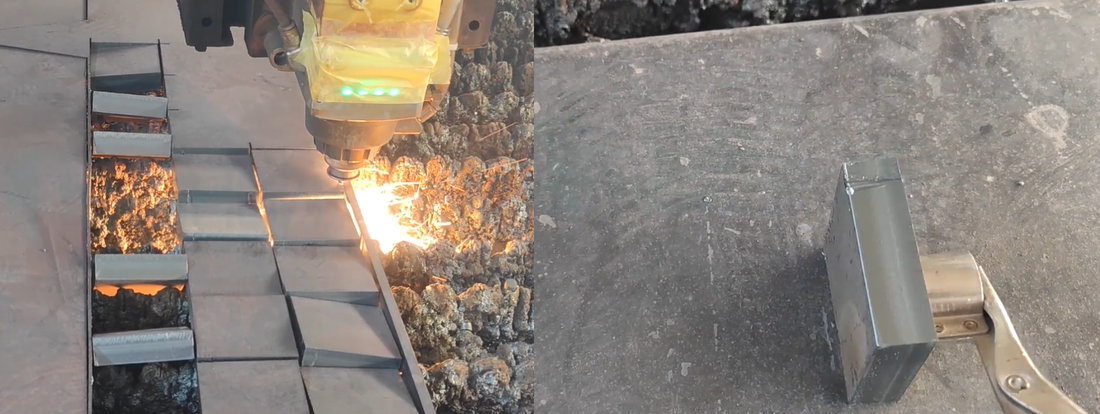 Machine cutting 20mm carbon steel plate by Oxygen